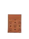 Mcm Mini Card Holder In Brown