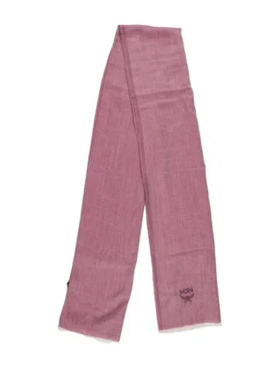 Pre-owned Mcm Cashmere Scarf W/ Tags In Pink