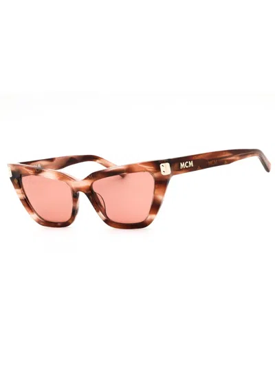 Mcm Cat Eye Mini Acetate Sunglasses For Women In Animal Print
