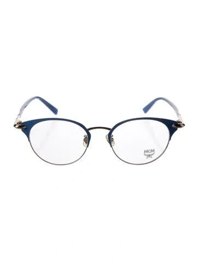 Pre-owned Mcm Cat-eye Eyeglasses In Gold