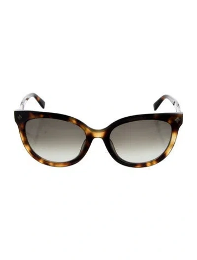 Pre-owned Mcm Cat-eye Gradient Sunglasses In Brown
