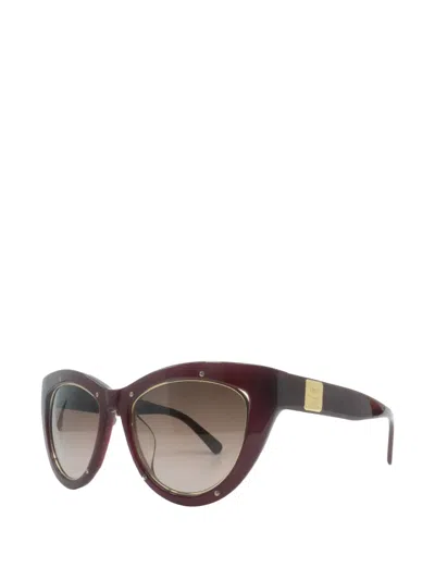 Mcm Cat-eye Sunglasses In Burgundy