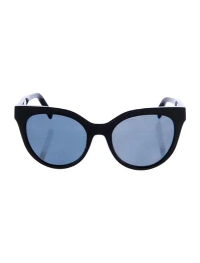 Pre-owned Mcm Cat-eye Tinted Sunglasses In Black