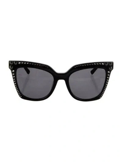 Pre-owned Mcm Cat-eye Tinted Sunglasses In Black