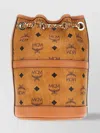 Mcm Printed Synthetic Leather Aren Chain Bucket Bag