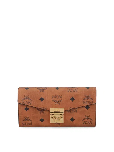Mcm Chain Wallet In Brown