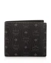 Mcm Claus Bifold Wallet In Black