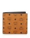 Mcm Claus Bifold Wallet In Cognac