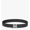 Mcm Claus Fluted M Reversible Belt 1.5" In Lauretos Jacquard