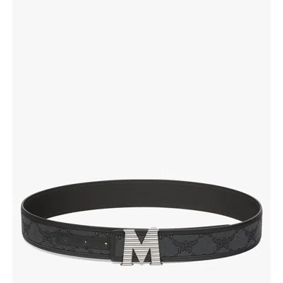 Mcm Claus Fluted M Reversible Belt 1.5" In Lauretos Jacquard