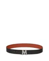 Mcm Claus Fluted M Reversible Belt In Black
