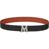 Mcm Claus Fluted M Reversible Belt In Black