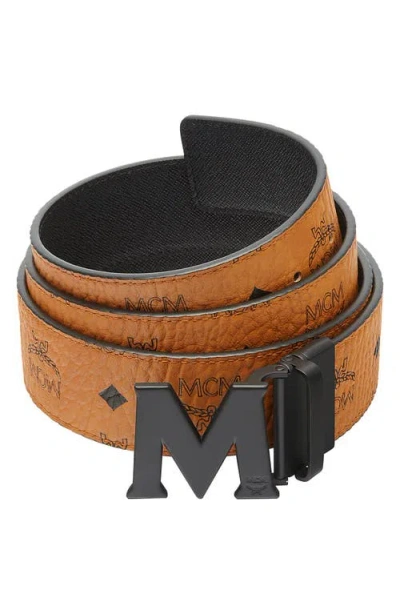 Mcm Claus M Reversible Belt 1.75" In Brown
