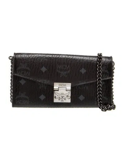 Pre-owned Mcm Clutch In Black