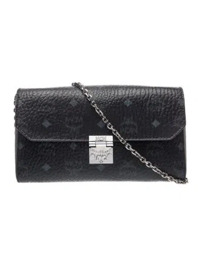 Pre-owned Mcm Clutch In Black