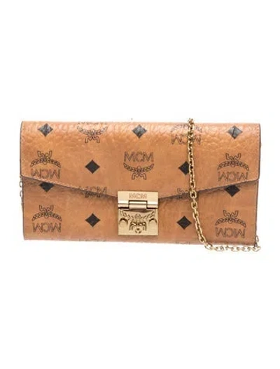 Pre-owned Mcm Clutch In Brown