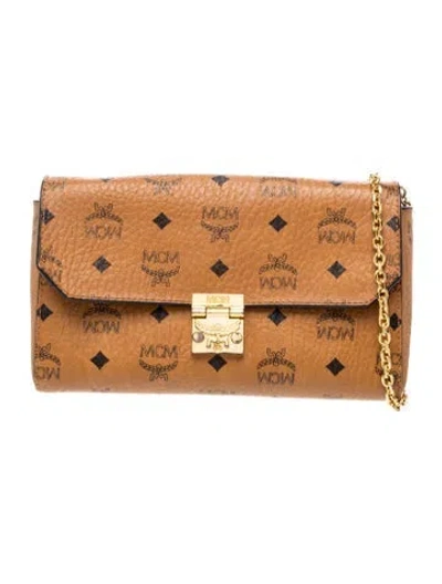 Pre-owned Mcm Clutch In Brown