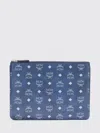 Mcm Clutch  Woman Color Blue In Blue