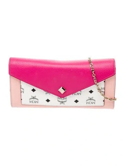 Pre-owned Mcm Clutch In Pink