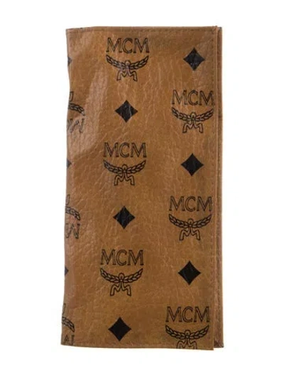 Pre-owned Mcm Coat Canvas Holder In Brown