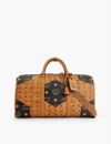 MCM MCM COGC EURO CUP 2024 LARGE MONOGRAM-PRINT FAUX-LEATHER DUFFLE BAG