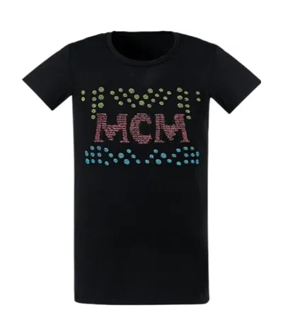 Mcm Color Decorated T-shirt In Black