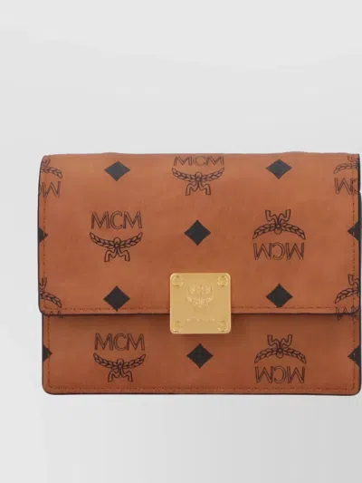 Mcm Compact Wallet Chain Strap