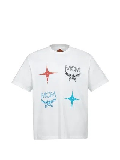 Mcm Constellation Print T-shirt In White