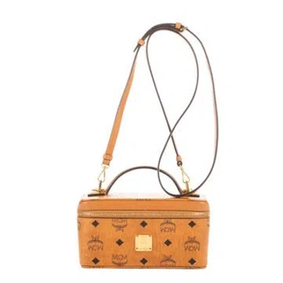 Pre-owned Mcm Cosmetic Case Crossbody In Neutral