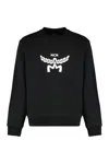 Mcm Classic Logo Sweatshirt In Organic Cotton In Black