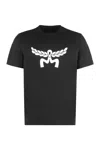Mcm Laurel Logo Print T-shirt In Organic Cotton