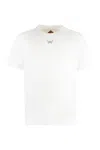 Mcm Essential Logo Print T-shirt In Organic Cotton In White