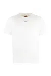 Mcm Essential Logo Print T-shirt In Organic Cotton In White