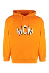 Mcm Men's Cotton Hoodie In Orange