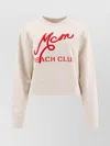 Mcm Beach Club Logo Cropped Sweatshirt