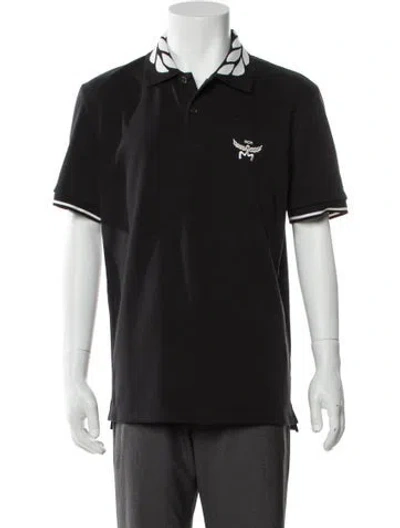 Pre-owned Mcm Crew Neck Short Sleeve Polo Shirt W/ Tags In Black