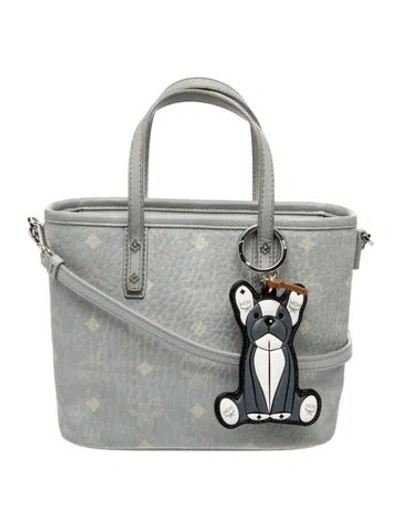 Pre-owned Mcm Crossbody Bag In Grey