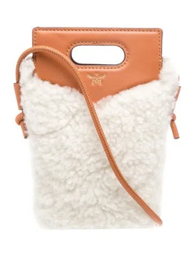Pre-owned Mcm Crossbody Bag In Neutrals