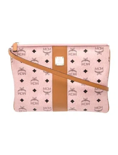 Pre-owned Mcm Crossbody Bag In Pink