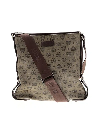 Pre-owned Mcm Crossbody Bag In Tan