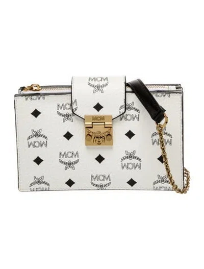 Pre-owned Mcm Crossbody Bag In White