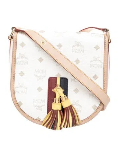 Pre-owned Mcm Crossbody Bag In White