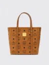 Mcm Structured Brown Tote Bag With Versatile Carry Options In Brown