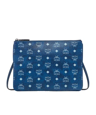 Mcm Crossbody Pouch In Visetos Original