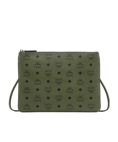 Mcm Crossbody Pouch In Visetos Original