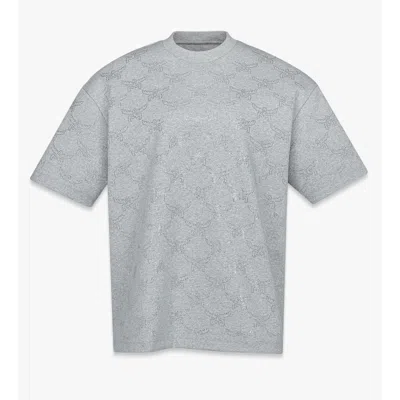 Mcm Crystal Monogram Ponte T-shirt In Gray