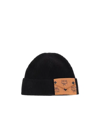 MCM CUFFED KNITTED HAT