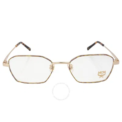 Mcm Demo Geometric Unisex Eyeglasses 2130a 712 52 In Gold