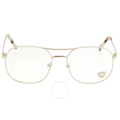 Mcm Demo Navigator Ladies Eyeglasses 2154 109 56 In White/gold Tone