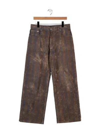 Pre-owned Mcm Dervorè Effect Relaxed Fit Jeans In Multi
